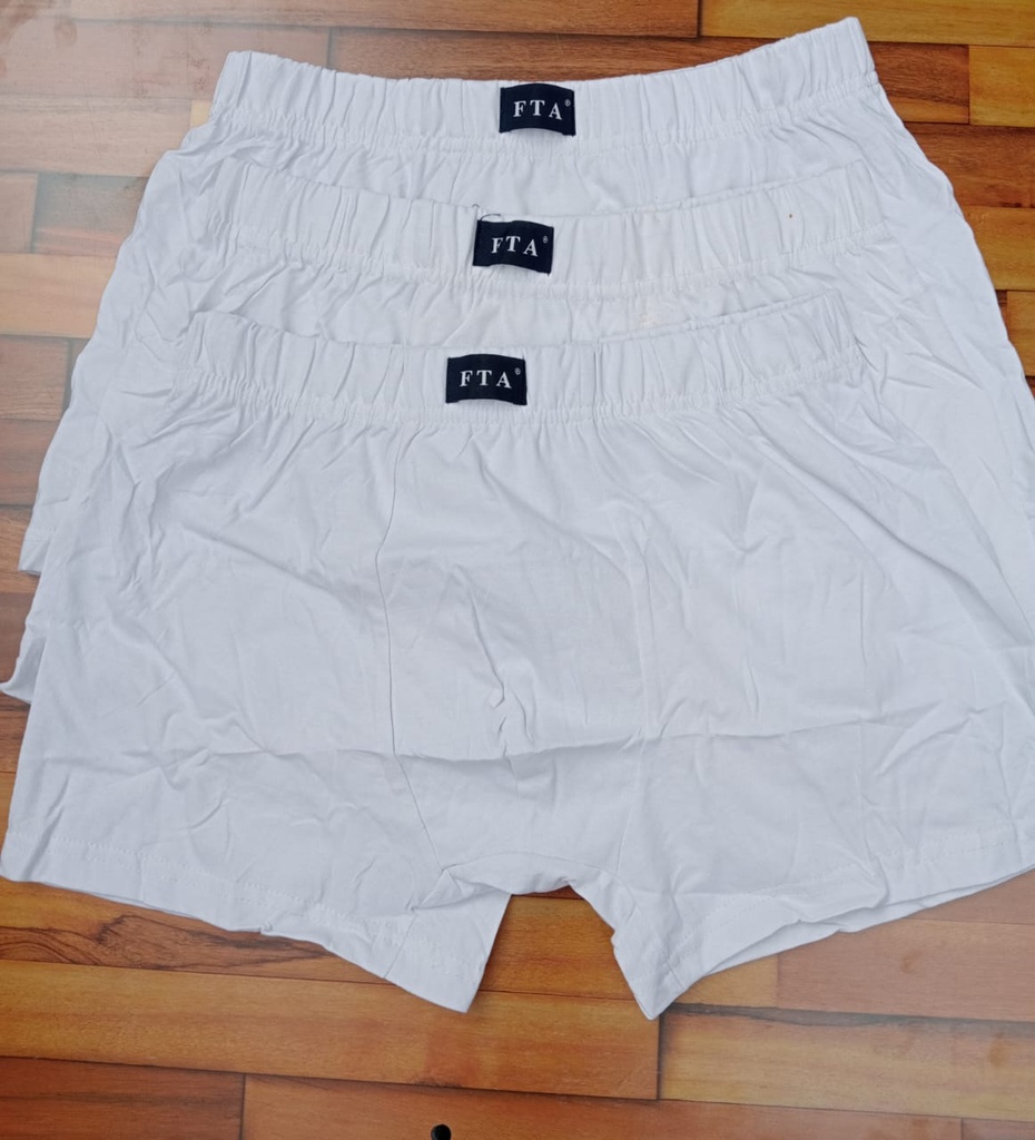 White FTA Packed Boxers (3-pack)