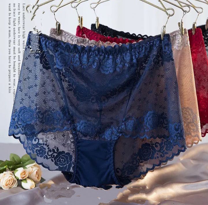 3-Pack High-waist Lace Panties (Size 12-18)