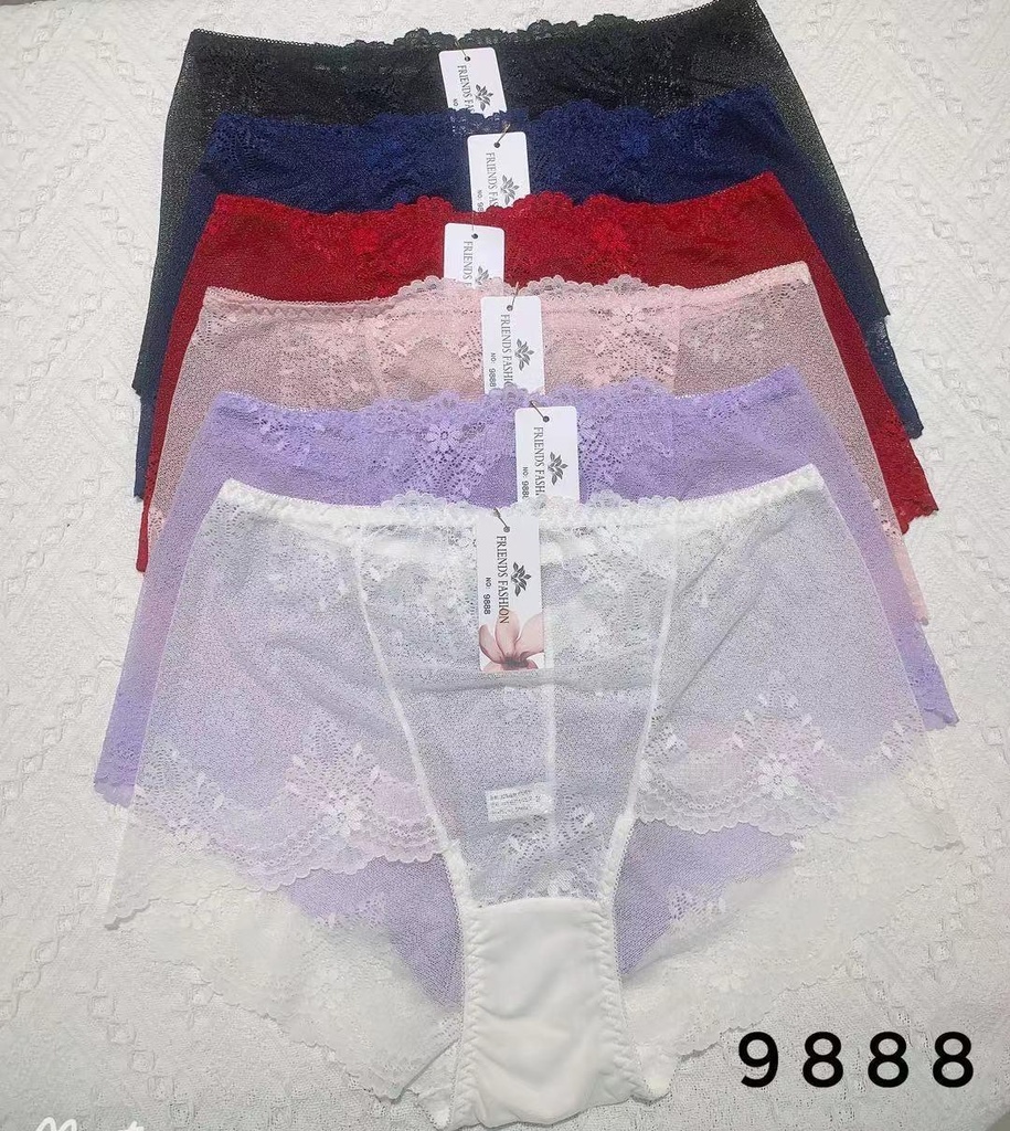 3-Pack High-waist Lace Panties (Size 6-16)