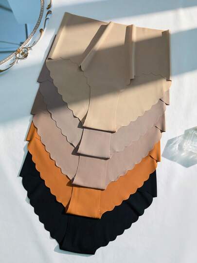 3-Pack High-waist Seamless Cotton Panties (Size 12-18)