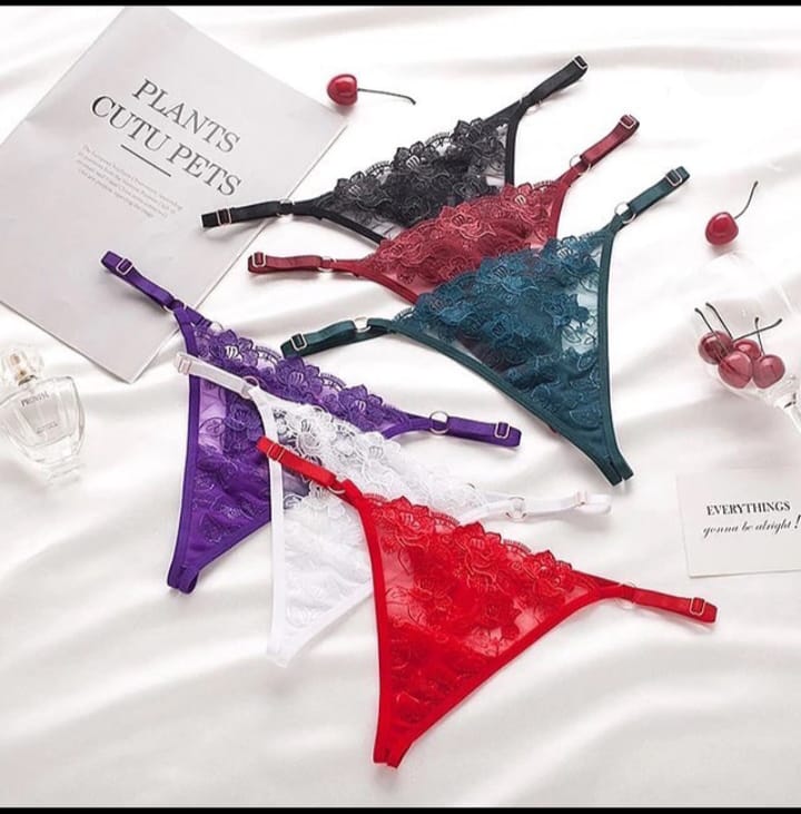 3-Pack Sultry Adjustable Thongs (Size 6-16)