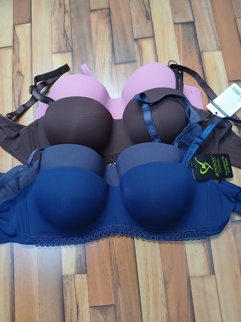 Ribbed Padded Comfort Bra