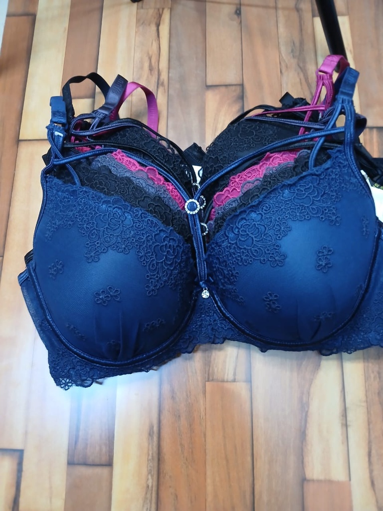 Floral Mesh Padded Bras (C Cup.)