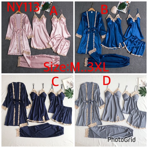 5 piece pajama sets