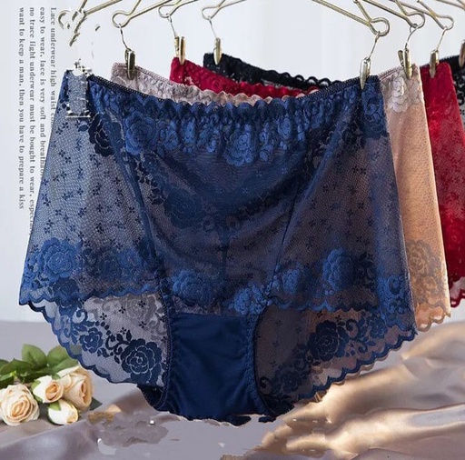 3-Pack High-waist Lace Panties (Size 12-18)