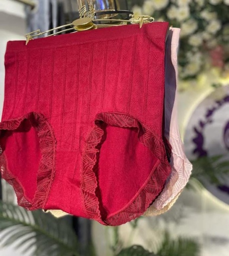 3-Pack High-waist Cotton Panties (Size 12-18)